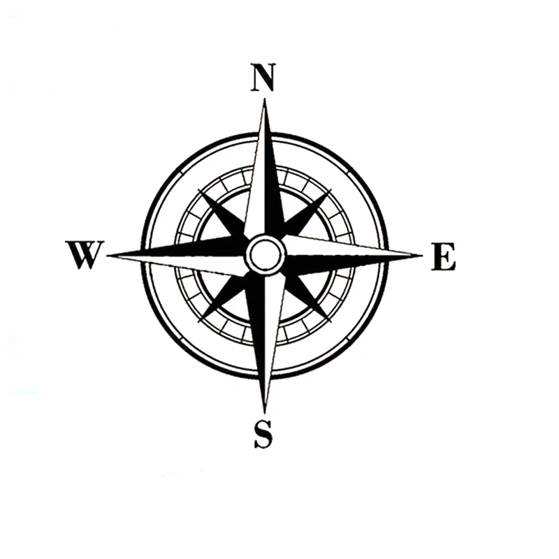 Значок сторон света на чертеже