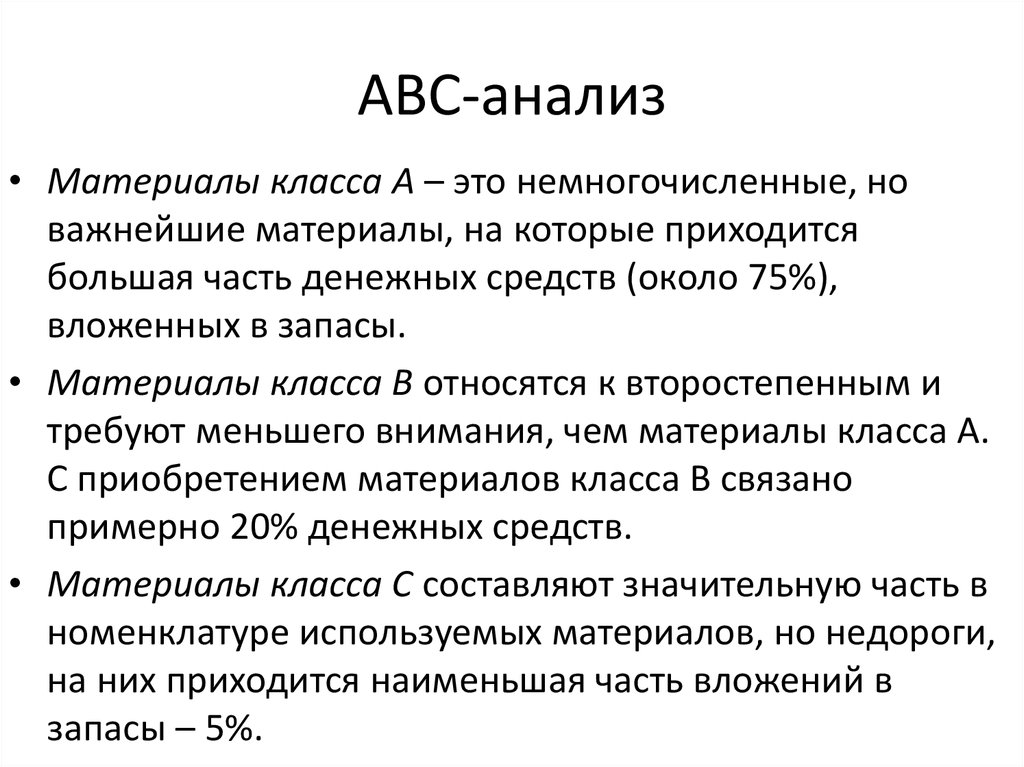 Abc анализ картинка