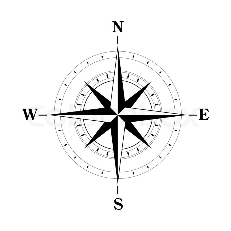Картинка компаса с обозначениями на русском