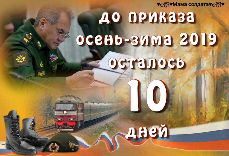 10 дней картинки. 10 Дней до дембеля. Дембель зима 2019. 10 Дней до приказа. Приказ осень зима.