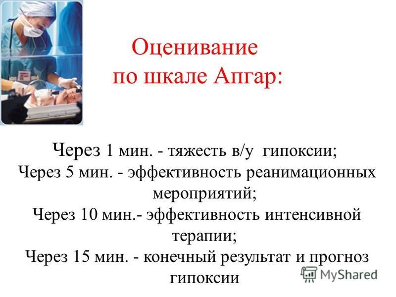 Роды по шкале апгар