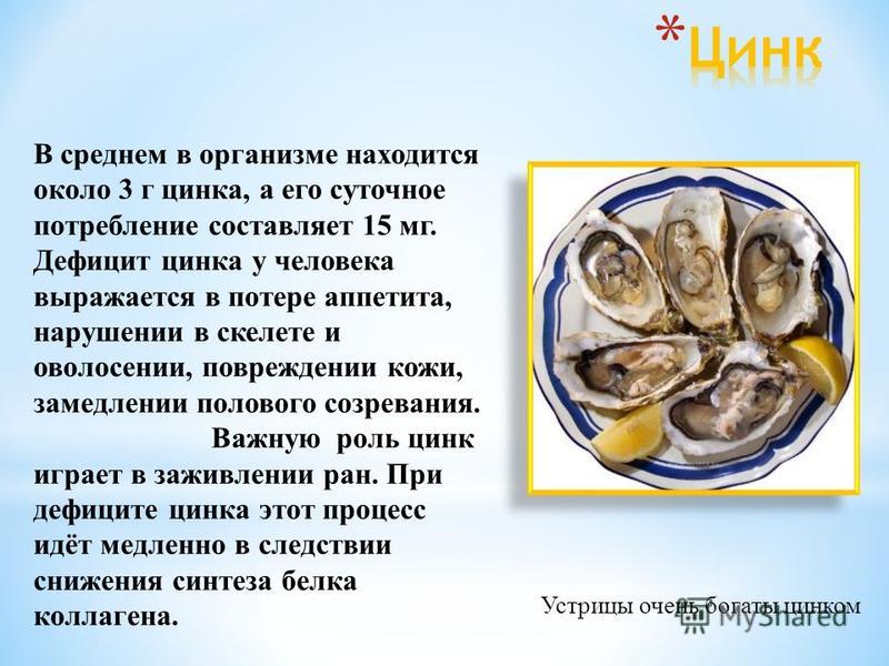 Цинк для организма женщины