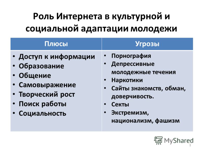 Презентация плюсы и минусы интернета 7 класс