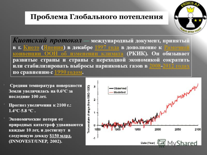 Проект возможные результаты глобального потепления