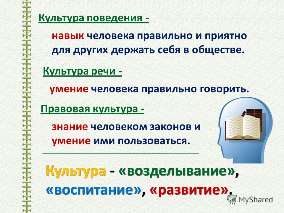 Культура и поведение презентация