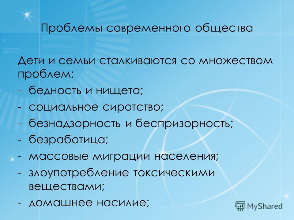 Актуальные проблемы современного общества презентация