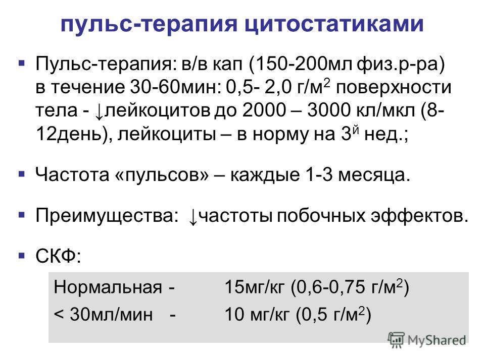 Схемы пульс терапии при эндокринной офтальмопатии