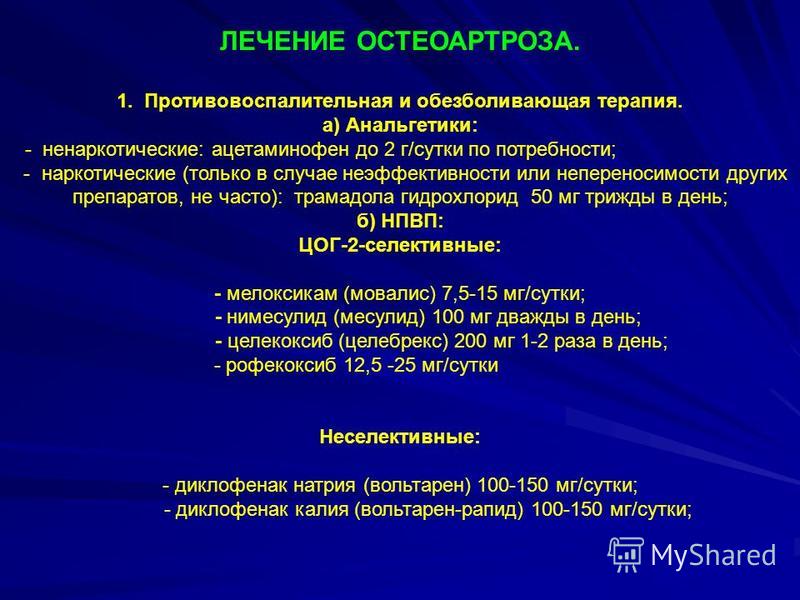 Остеоартроз лечение