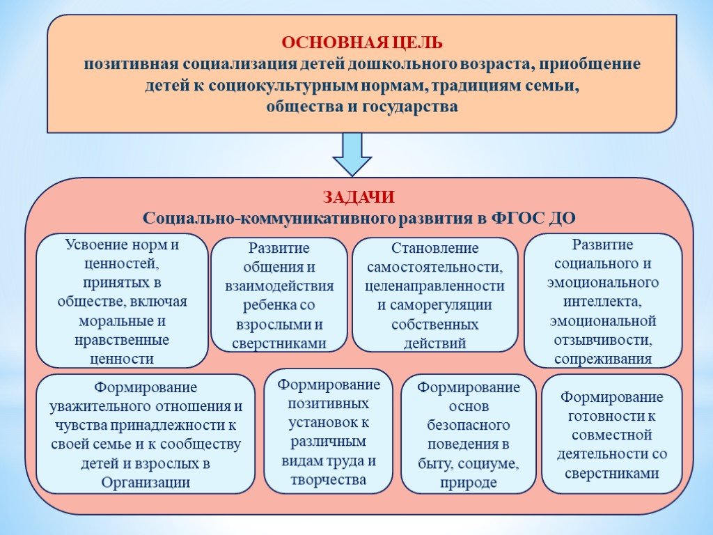 План процесса социализации