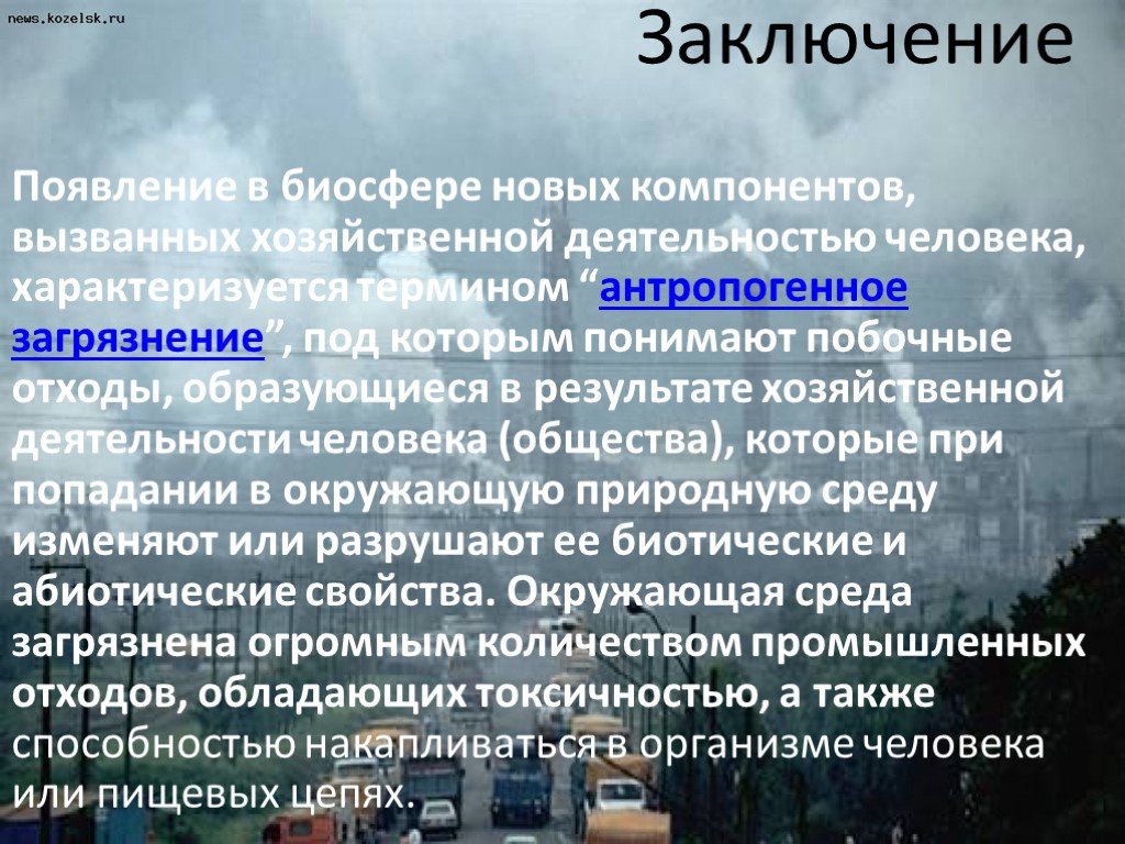 Ответственность человека за состояние биосферы презентация