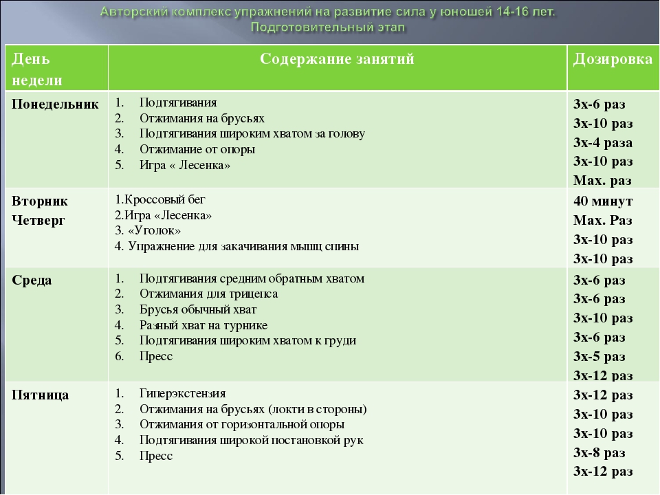 План конспект в тренажерном зале