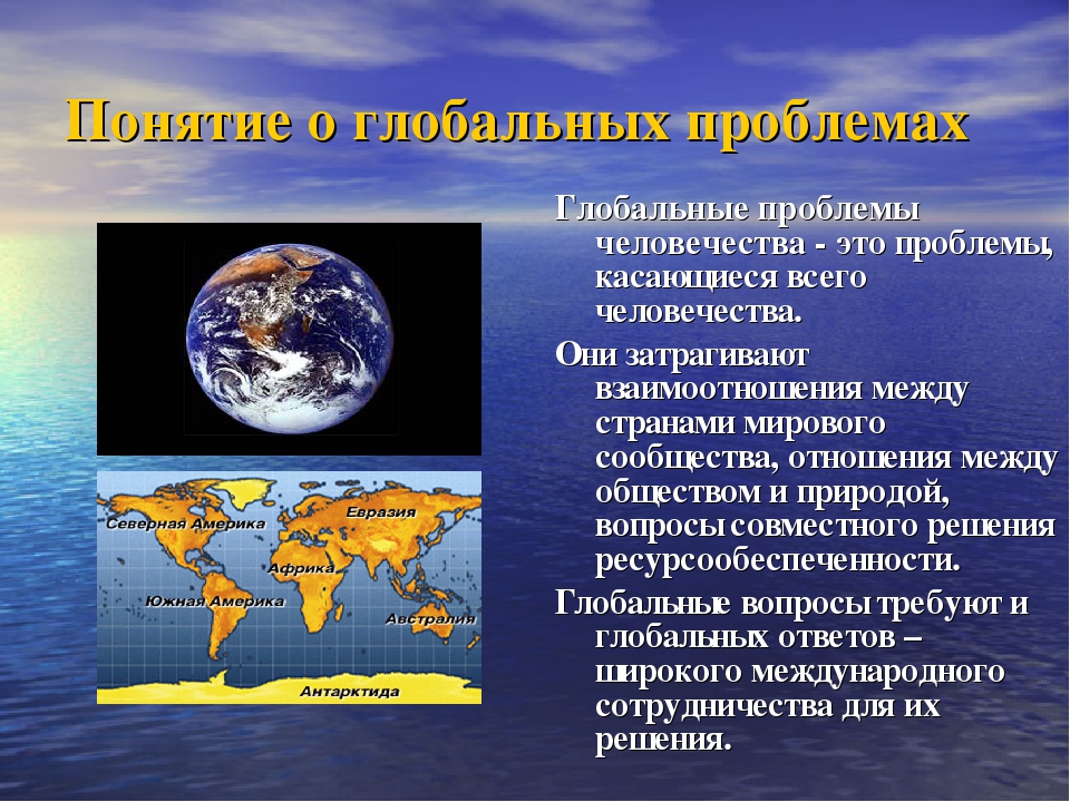 Презентация на тему глобальные проблемы современности 6 класс обществознание